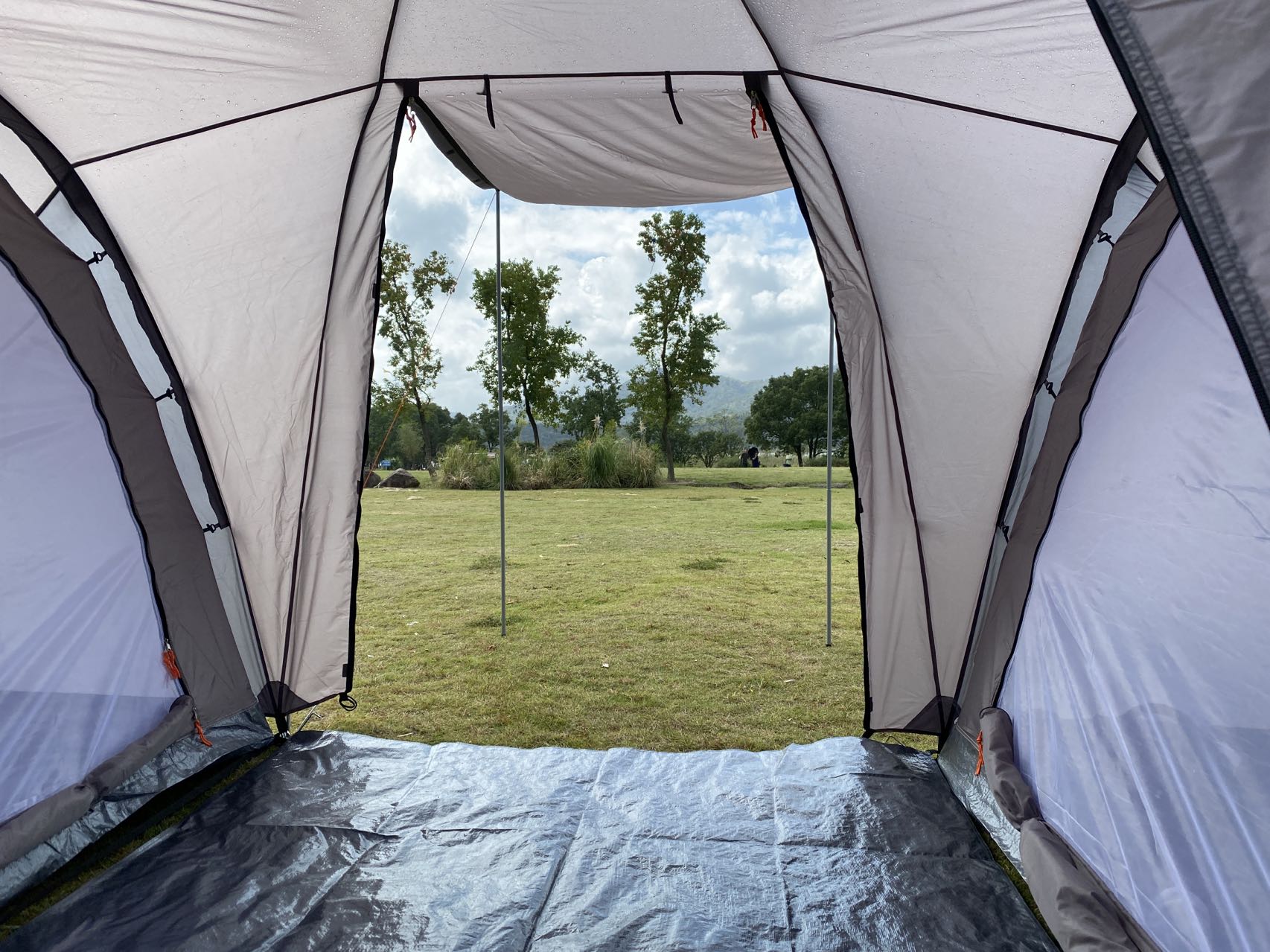 Family Camping Tent with two sleeping rooms